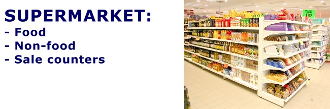 rafturi pentru supermarket